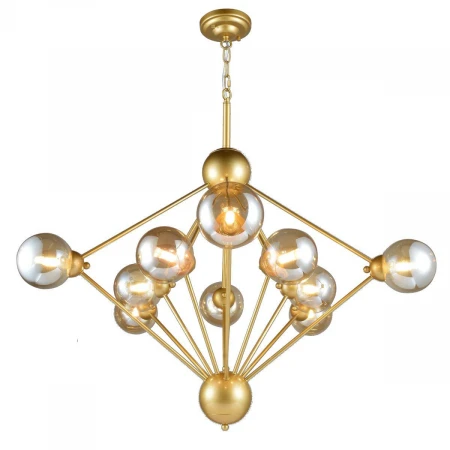 Подвесная люстра Natali Kovaltseva Stuttgart Stuttgart 91006/10C Gold