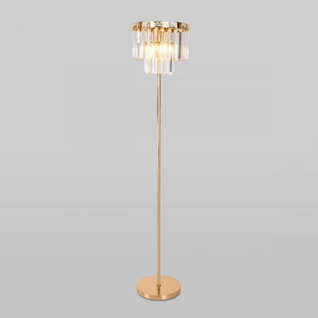 Торшер Eurosvet Elegante 01137/3 золото/прозрачный хрусталь Strotskis