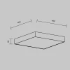 Потолочный светодиодный светильник Maytoni Zon C032CL-45W3K-SQ-B