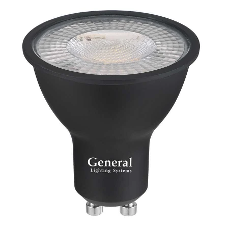 Лампа General GLDEN-MR16-DIF-15-230-GU10-4500 Черная Dif 60