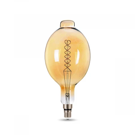Лампа светодиодная филаментная Gauss E27 8W 2400K золотая 152802008