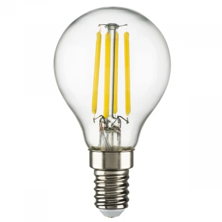 Лампа светодиодная филаментная Lightstar LED Filament E14 6W 4000K груша прозрачная 933804