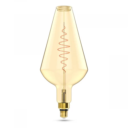 Лампа светодиодная филаментная Gauss E27 8,5W 2000K янтарная 180802105