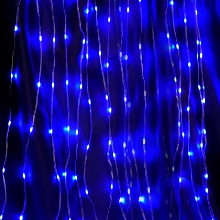 Светодиодная гирлянда Feron Занавес Водопад 230V синяя 8 режимов CL28 48606