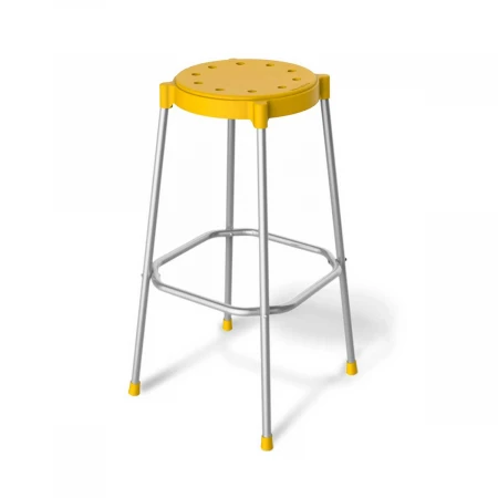 Барный стул Sheffilton SHT-S48 желтый/хром лак 0434769708