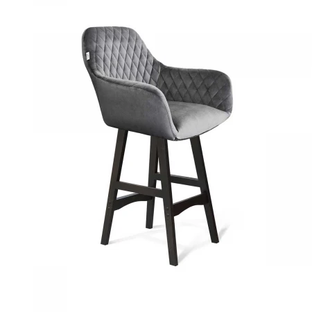 Полубарный стул Sheffilton SHT-ST38/S65-1 угольно-серый/венге 9241008901