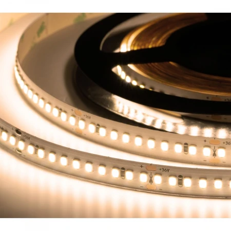 Лента светодиодная ELF 990SMD диодов (2835), 36В, 5м, ГИПЕР, белый теплый 2800-3300К ELF-990SMD2835NWww-Hy36