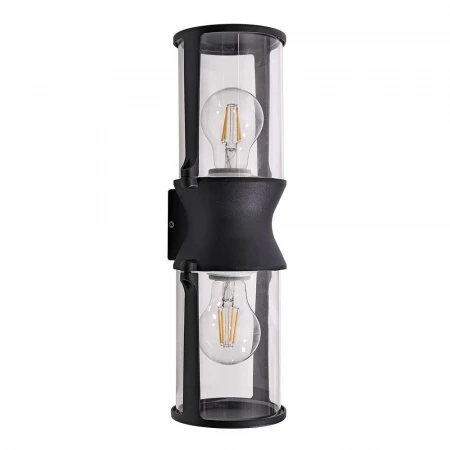 Уличный настенный светильник Arte Lamp Minchir A8306AL-2BK