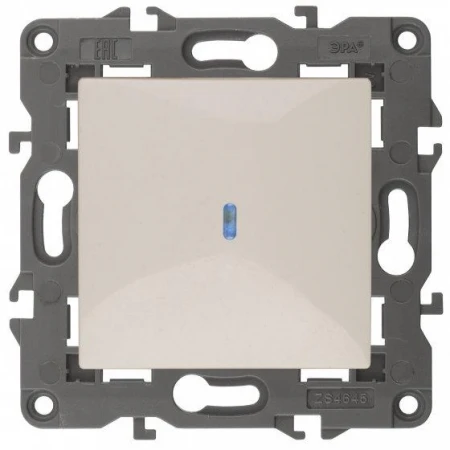 14-1102-02 ЭРА Выключатель с подсветкой, 10АХ-250В, IP20, Эра Elegance, сл.кость