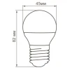 Лампа светодиодная Feron LB-38 Шарик E27 5W 4000K
