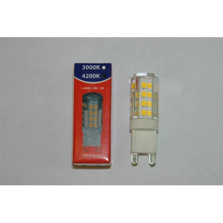 Лампа светодиодная lbt g9 6w 4200к в пластике