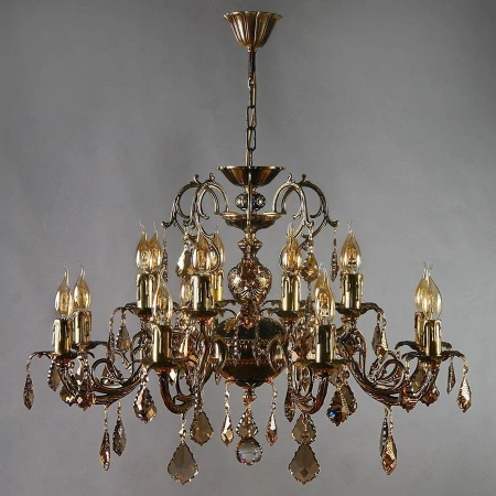 Люстра AMBIENTE by BRIZZI 8888/8+8 PB Honey Leaf ALICANTE