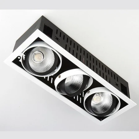 Точечный светильник Ambrella Light T813 BK/CH 3*12W 4200K CARDANO