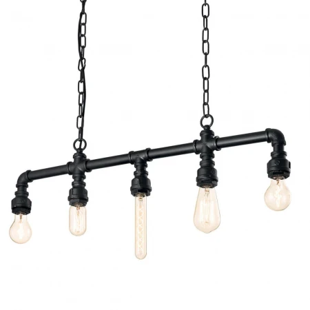 Подвесная люстра Ideal Lux Plumber SP5 Nero