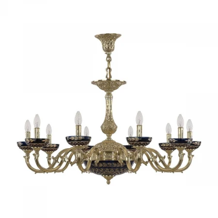 Подвесная люстра Bohemia Ivele 72101P/10/300 G P Amber-Blue/H-1J