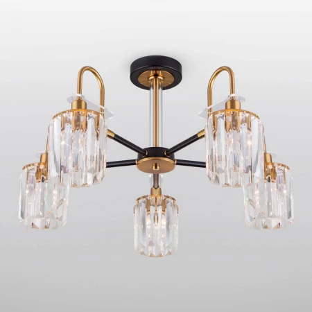 Потолочная люстра Eurosvet Tenia 70090/5 черный