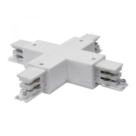 Соединитель для шинопроводов Х-образный (09747) Uniel UBX-A41 White