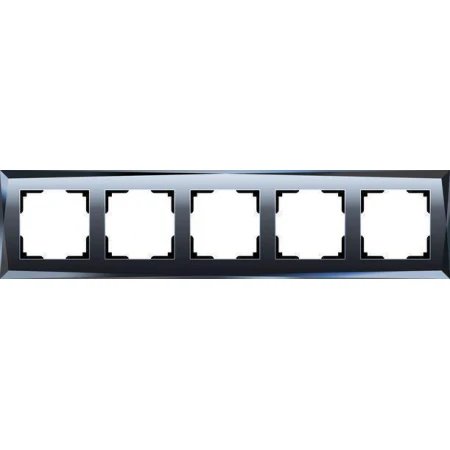 Рамка на 5 постов diamant стекло