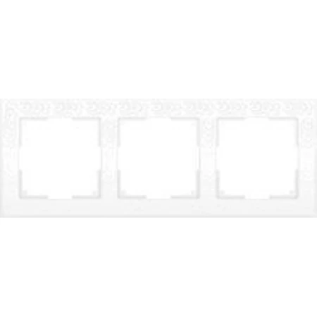 Рамка на 3 поста flock белый