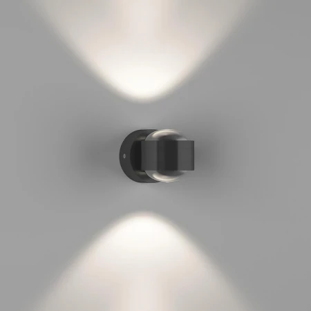 Бра двухстороннее поворотное с линзой LUPA D, черный, 6Вт, 4500K, IP20, GW-095-2-6-BL-NW